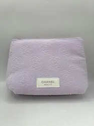 trousse chanel molletonné pastel fushia