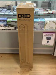 ventilateur dreo tower fan 307 ventilateur silencieux avec contrôle vocal et télécommande, oscillation à 90°, 4 modes, 4 vitesses