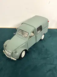 voiture miniature 1/18 solido citroën 2cv ak350 camionnette - vert