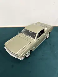 voiture miniature 1/18 solido ford mustang  - 1965- beige argenté