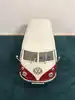 voiture miniature 1/19 solido vw combi - 1966 - rouge et blanc
