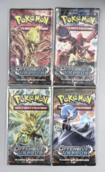artset de 4 booster pokémon xy offensive vapeur