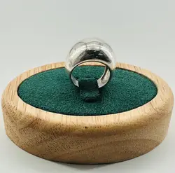 bague en argent bombée t48 argent 925 millième (22 ct) 8,45g