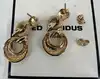 boucles d'oreilles vintage ted lapidus plaqué or