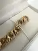 bracelet ted lapidus plaqué or maille fantaisie vintage