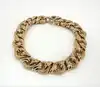 bracelet ted lapidus plaqué or maille fantaisie vintage