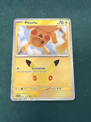 carte pokémon pikachu 026/128 - 04/30 - 30 ans