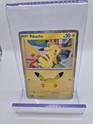 carte pokémon pikachu 031/128 30 ans