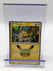 carte pokémon pikachu 038/128 30 ans