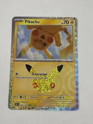 carte pokémon pikachu 04/30 026/128 - 30ans