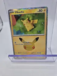 carte pokémon pikachu 05/30 30 ans