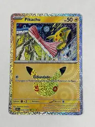 carte pokémon pikachu 10/30 - 032/128 - 30 ans