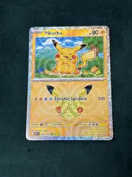 carte pokémon pikachu 28/30 050/128 - 30ans