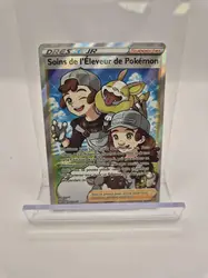 carte pokemon soins de l'eleveur de pokemon 188/189 fa full art