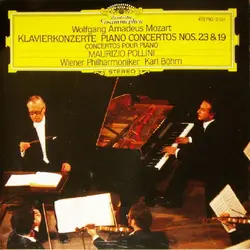 cd wolfgang amadeus mozart – maurizio pollini · wiener philharmoniker · karl böhm - klavierkonzerte · piano concertos nos. 23 & 19