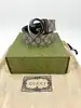 ceinture gucci gg supreme en toile et cuir avec boucle interlocking g argentée taille 100