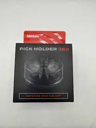 d'addario guitar pick holder 360 case for up to 12 picks clear lid gift for