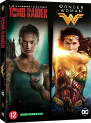 dvd coffret tomb raider (2018) + wonder woman - collection de 2 films