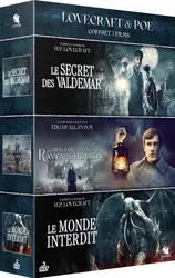 dvd lovecraft & poe - coffret 3 films : le territoire des ombres : le secret des valdemar & le monde interdit + la malédiction de 