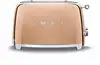 grille - pains 2 fentes 950w rose gold années 50 - tsf01rgeu - smeg