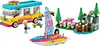 lego® friends - le camping - car et le voilier de la forêt, jeu d’aventure - 41681