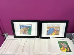 lot gravures tintin