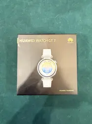 montre connectée huawei watch gt 7 41 mm bluetooth acier inoxydable avec bracelet en fluoroélastomère bleu et blanc