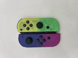 paire de joycon officiel nintendo edition splatoon