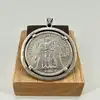 pendentif piece 5 francs hercule argent 925 millième (22 ct) 32,30g