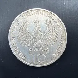pièce 10 deutsche mark 1972 jeux olympiques de munich argent autre millième 15,27g