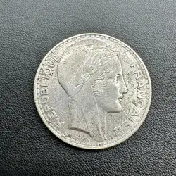 pièce 20 francs turin 1933 argent 680 millième 19,96g