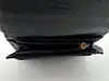 portefeuille gucci bicolore gg marmont en cuir noir et toile beige