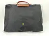 sac à main / porte-documents longchamp le pliage original en toile noir