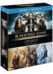 blu-ray blanche neige et le chasseur + le chasseur et la reine des glaces - blu - ray + copie digitale