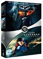 dvd the dark knight, le chevalier noir - superman returns : coffret 2 dvd
