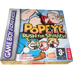 jeu gameboy advance popeye rush for spinach