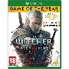 jeu microsoft xbone the witcher 3 wild hunt game of year edition