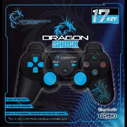 manette ps3 dragon shock noire bluetooth
