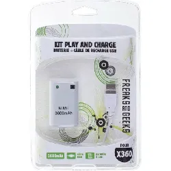 play and charge xbox360 blanc freaks geeks 310003