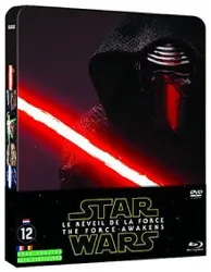 blu-ray star wars : le réveil de la force - blu - ray + blu - ray bonus + dvd - édition boîtier steelbook