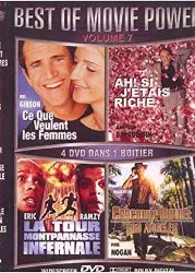 dvd best of movie power - volume 7 (ce que veulent les femmes - ah ! si j'étais riche - la tour montparnasse infernale - crocodile