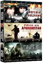 dvd coffret guerre : buffalo soldiers ; piege en afghanistan ; zone de guerre