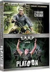 dvd la grande évasion / platoon - coffret 2 dvd